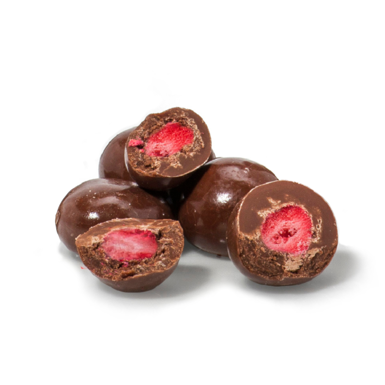 Erdbeeren in Vollmilchschokolade
