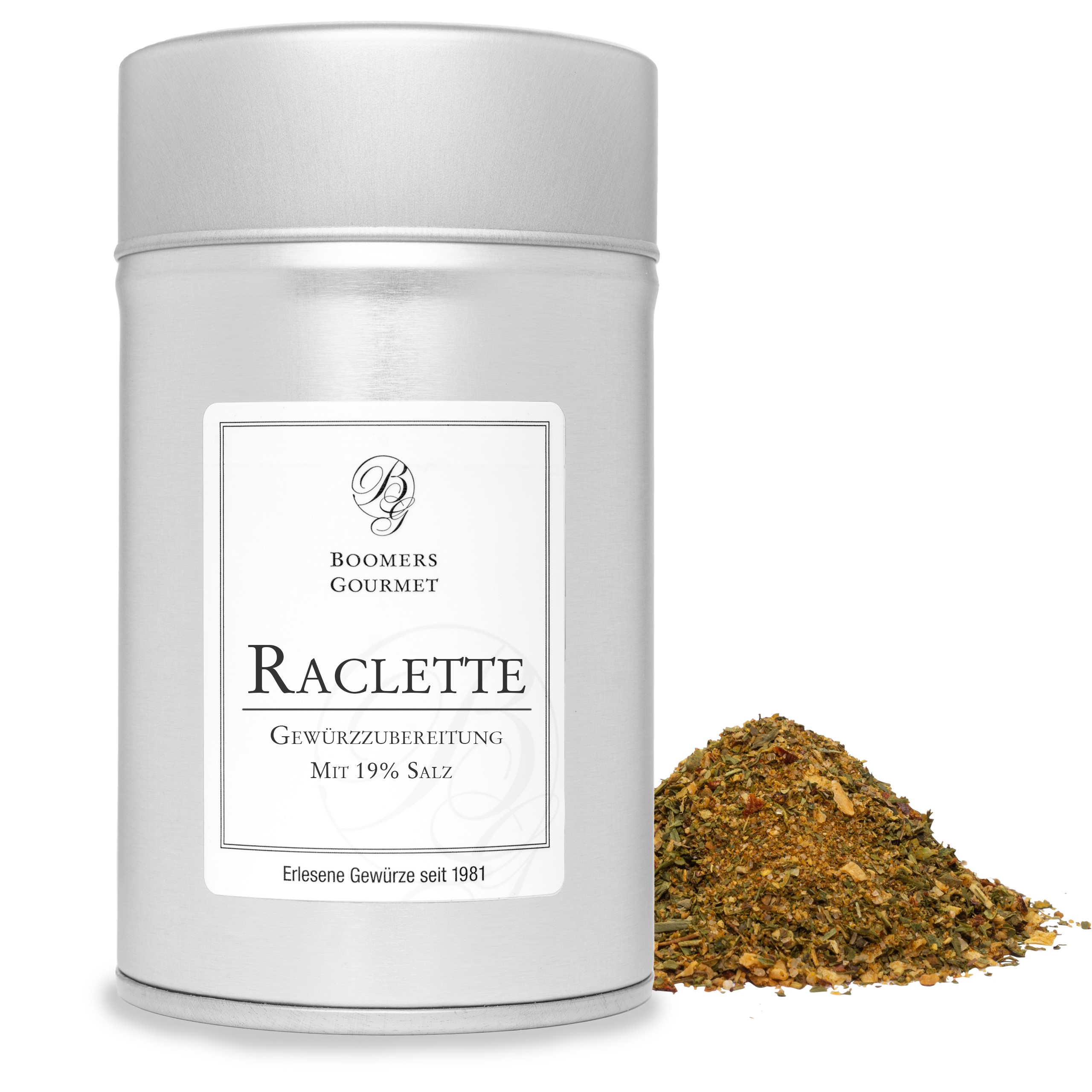 Raclette Gewürzzubereitung mit 19% Salz