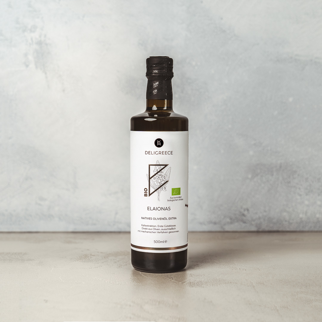 Olivenöl ELAIONAS, erste Güteklasse in BIO Qualität